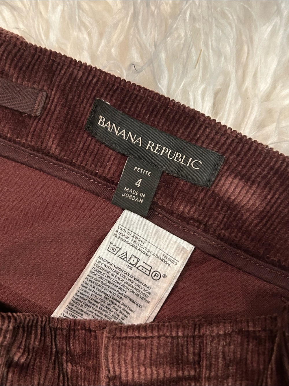 Banana Republic Brown Corduroy Straight-Leg Pants - Picture 5 of 5